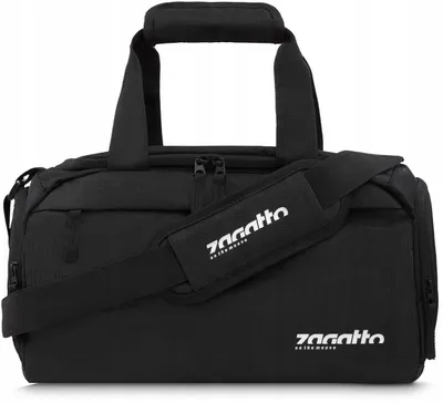 Zdjęcie produktu dla Torba sportowa męska damska czarna torba treningowa na siłownie 16l ZAGATTO