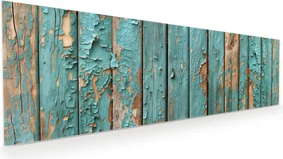 Produktbild von Glasbild 120x40cm in XXL für Wohnzimmer, Schlafzimmer Motiv Abblätternde Farbe