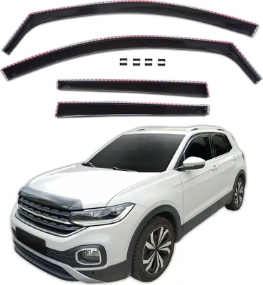 Image de GP Déflecteurs Deflecteurs D'Air Pour Volkswagen T-Cross Depuis 2019 4pcs, Aérodynamique, Montage Facile
