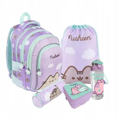 Immagine prodotto di Zaino scuola borsa zaino cartella set 4 pezzi ragazze viola