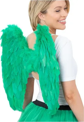 Image de Smiffys - Hommes/femmes ange unie - Ailes SM841 (Taille unique) (Vert)