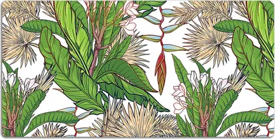 Produktbild von Schreibtischmatte Tischunterlage 120x60 cm Mauspad - Tropischer Dschungel