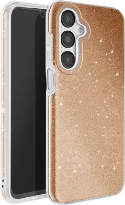 Produktbild von Avizar, Glitzerhülle für Samsung Galaxy A16 Stoßfest Funkelnd, Gold