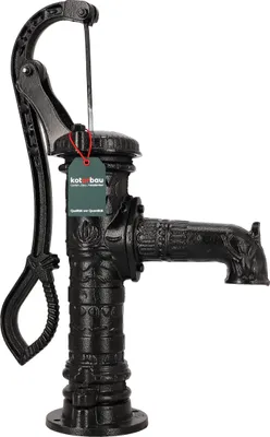 Image de KOTARBAU® Pompe à eau manuelle Pompe à balancier Pompe de jardin Décoratif Fonte Noir Décoratif