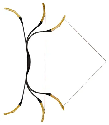 Produktbild von Recurvebogen Traditionell Reiterbogen Fiberglass 120cm 30-50lbs Zuggewicht für Erwachsene