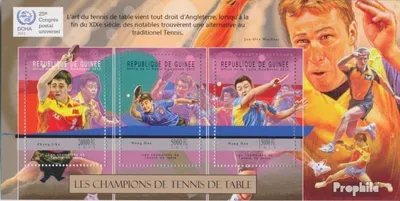 Produktbild von Briefmarken Guinea 2012 Mi 9312-9314 Kleinbogen (kompl. Ausgabe) postfrisch Tischtennis (Zhang Jike, Wang Hao)