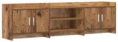 Image de Meuble TV de 168 x 33 x 47 cm, en bois vieilli