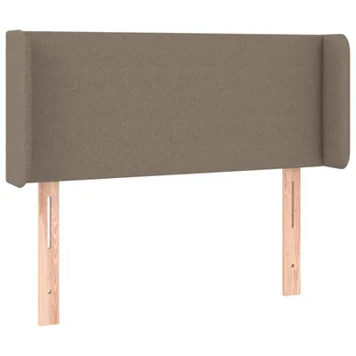 Image de Tête de lit avec oreilles taupe 93x16x78/88 cm Tissu