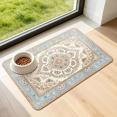 Produktbild von Futternapfunterlage Hund Katze - 30 x 50 cm - Rutschfest - Wasserdicht