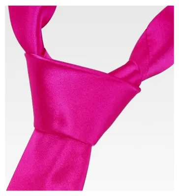 Produktbild von K-24 Pinke schmale Krawatte Herren Smoking Slim Uni Tie Hochzeit Business Schlips dünn Handmade