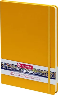 Produktbild von ROYAL TALENS Art Creation Skizzenbuch 210 x 300 mm gelb 80 Blatt