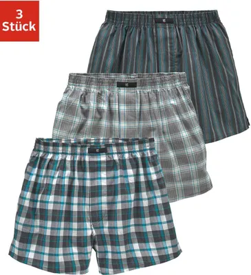 Produktbild von H.I.S. Webboxer 3 er-Pack bunt Größe 9