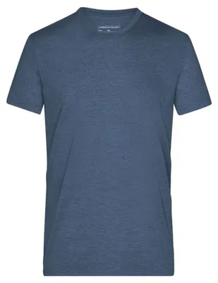 Produktbild von James and Nicholson - T-Shirt für Herren, meliert LT2771 (XXL) (Blau Melange)