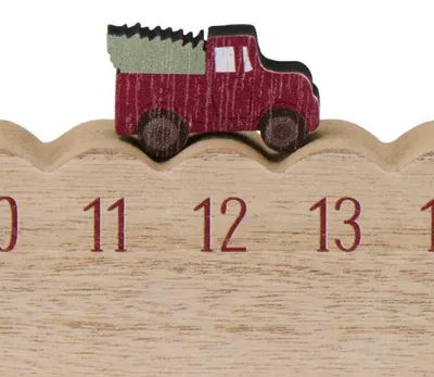Produktbild von Ib Laursen Weihnachtskalender Lastwagen mit Weihnachtsbaum Tage 1-24 (50cm)