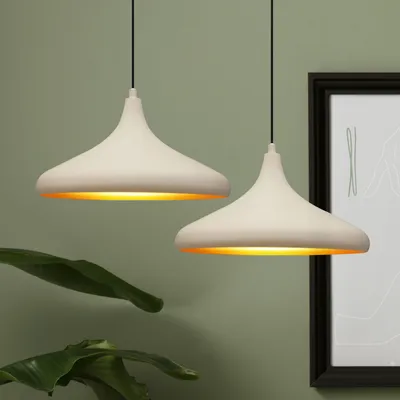 Produktbild von Pendelleuchte Champion, E27, Ø35 Kinderzimmer Lampe 2-Flammig Schlafzimmer Lamp Metall, Wohnzimmerlampe Hängelampe, Moderne Esszimmerlampe Kuppel
