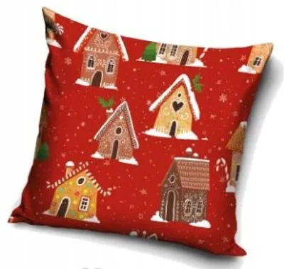 Produktbild von Carbotex Weihnachtlicher Kissenbezug 40x40 Lebkuchen Muster