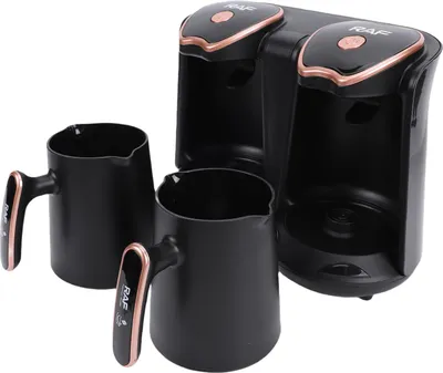 Türkische Kaffeemaschine 1200W Dual Compartment Elektrische Türkische Kaffeemaschine mit 2 Tassen für die Zubereitung von Heißgetränken