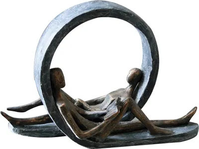 Produktbild von Casablanca by Gilde Dekofigur Skulptur Auszeit broncefinish H. 22 cm,79291