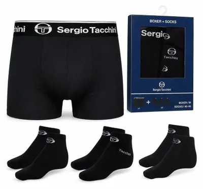Produktbild von M|Sergio Tacchini Herren Set: Boxershorts + 3 Paar Sneakersocken AA50049904