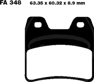 Obrázok produktu pre Brzdové doštičky na zadné koleso pre motocykel Yamaha XJR 1300, rok výroby 2002–2014, brzdové doštičky od EBC –