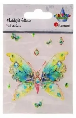 Produktbild von Folienschablonen, Schmetterlinge, 75x89 mm, 9 Stück - Titanum
