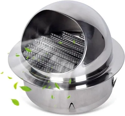 Produktbild von Famanu Ventilationsgitter 100 mm mit Insektenschutz und Regenschutz - Rund
