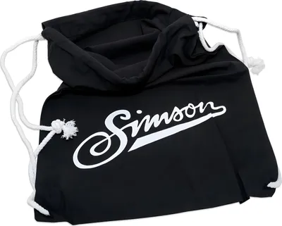 Produktbild von Retro-Sportbeutel, Schwarz, Motiv "SIMSON-weich" Kordelzugverschluss