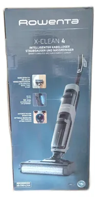 Produktbild von Rowenta X-Clean 4 GZ5036, Stabstaubsauger, Beutellos, Grau, Rechteckig, Trocken&Nass, Schaum