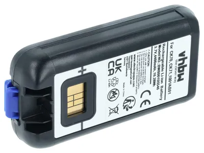 Produktbild von vhbw Akku kompatibel mit Intermec CK70A, CK70, CK71A, CK71 Mobilcomputer PDA Scanner (4400 mAh, 3,7 V, Li-Ion)