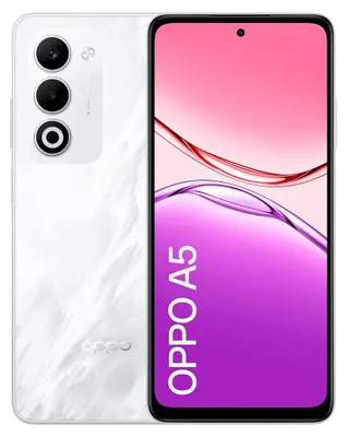 Obrázek produktu pro OPPO A5 , 16,9 cm (6.67"), 6 GB, 128 GB, 50 MP, Android 15, Bílá