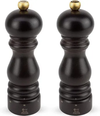 Immagine prodotto di Macina in legno pere pepe, altezza 18 cm, marrone, con regolazione della grana