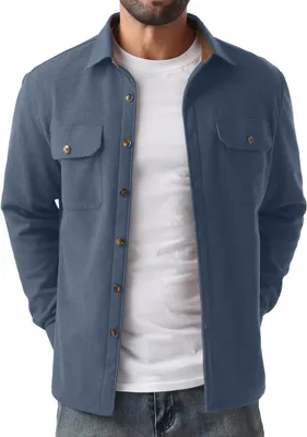 Imagen del producto de Chaqueta de pana para hombre con forro de forro polar cálido