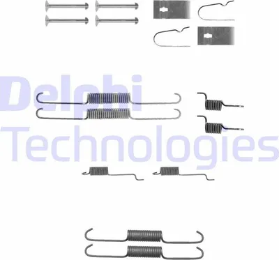Produktbild von DELPHI Zubehörsatz Bremsbacken LY1307 Hinten für NISSAN ALMERA II Hatchback (N16)