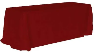 Rechteckige Tischdecke, 132 x 177,8 cm, nahtlos, Polyester, Weihnachtsrot