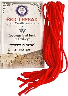 Produktbild von Die Originale Kabbala rote Schnur aus Israel. 10 Armbänder. Mit Gebetsanleitung