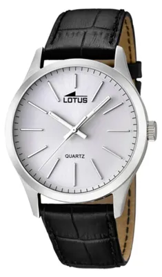 Image de Montre Lotus pour hommes Minimaliste élégante L15961/1 Montre en cuir noir UL15961/1