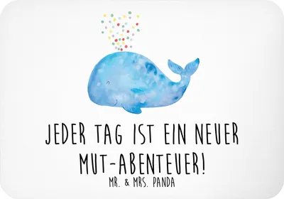 Produktbild von Mr. & Mrs. Panda magnet Angst überwinden Abenteuer - Weiß - Geschenk, Kühlschrankmagnet, Zuversicht, Trost, haftmagnet, Freude, Sicherheit, whiteboardmagnet, Vertrauem