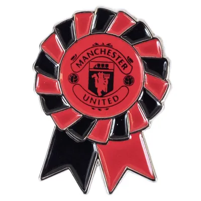 Image de Manchester United FC - Rosette - Insigne, métal TA12003 (Taille unique) (Rouge/Noir)