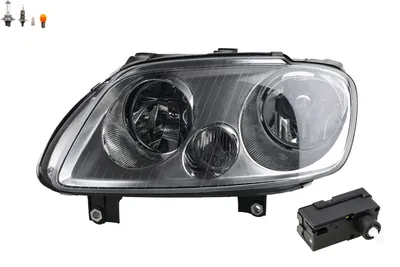 Obrázok produktu pre Johns, halogénové svetlomety vhodné pre VW Touran 1T ?avý + žiarovka so servomotorom