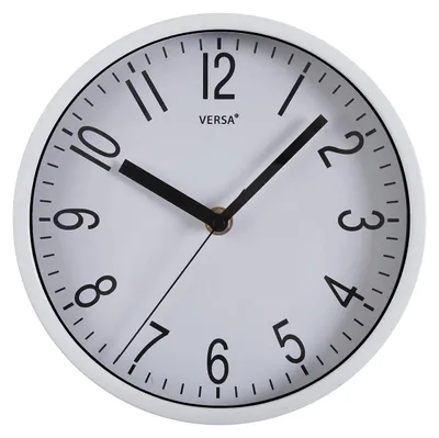 Image de Horloge murale en plastique Versa Raven 4,3 x 20 x 20 cm