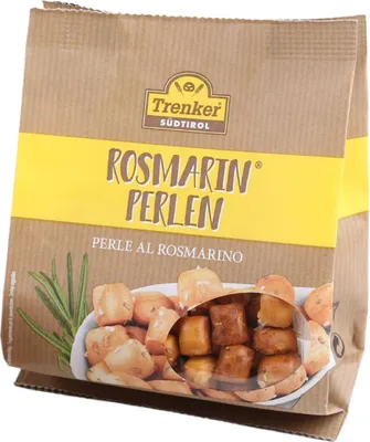 Produktbild von Rosmarinperlen, Knabbergebäck mit Rosmarin, 150g, Trenker Südtirol