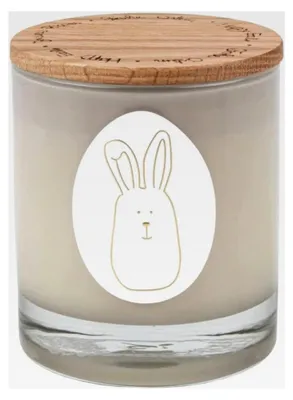 Produktbild von Duftkerze Hase - Duft: Pfingstrose und Litchi