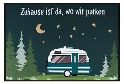 Zdjęcie produktu dla Mata podłogowa do użytku w kamperach i przyczepach kempingowych, 40 x 60 cm, antypoślizgowa, nadająca się do prania