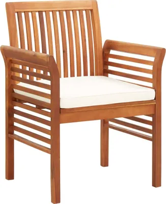 Zdjęcie produktu dla VidaXL 45965, Taras, Obite siedzisko, Drewno akacjowe, Brązowy, Kremowy, 640 mm, 600 mm