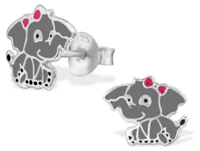 Produktbild von Silber Kinder Ohrstecker „Elefantenbaby“