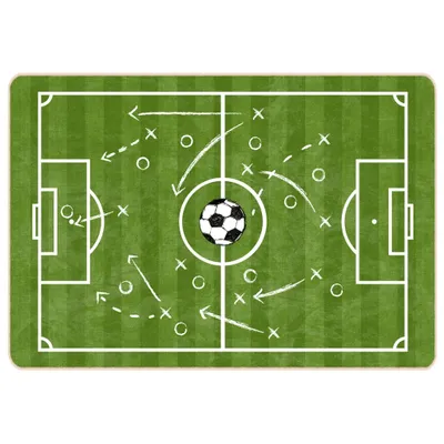 Image de Tapis enfant 160x230cm terrain de football lavable
