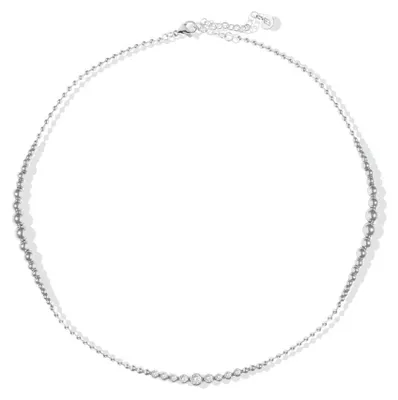 Produktbild von Elegante Kugelkette mit Kristallen LJ2825
