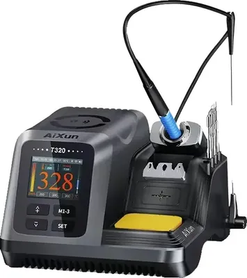 Zdjęcie produktu dla Stacja lutownicza AIXUN T320, moc 200W, zakres temperatur 90-450°C, T320-245, 220V