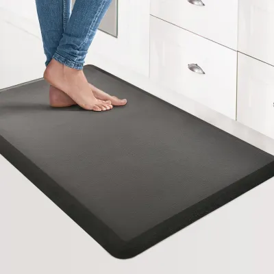 Productafbeelding van Ergonomische Anti-Moeheidmat 44 x 71 cm - Zwart Comfortkussen