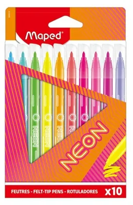 Obrázek produktu pro Maped 845419 Maped pero s vláknovým hrotem NEON, krabička po 10 kusech